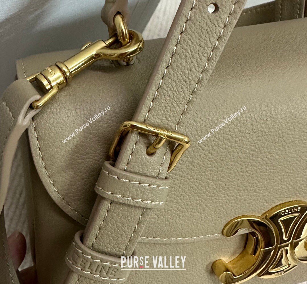 Celine Teen Nino Bag in Grained Supple Calfskin Cappuccino 2026 118113 (BL-260411016)