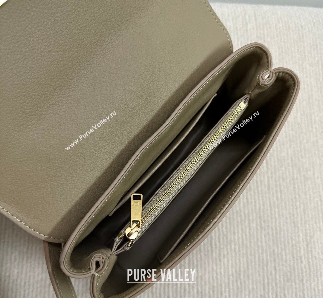 Celine Teen Nino Bag in Grained Supple Calfskin Cappuccino 2026 118113 (BL-260411016)