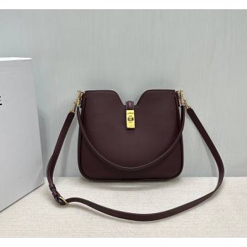 Celine Small Camille16 Soft Bag in Smooth Calfskin Dark Burgundy 2025 120693 (BL-260411022)