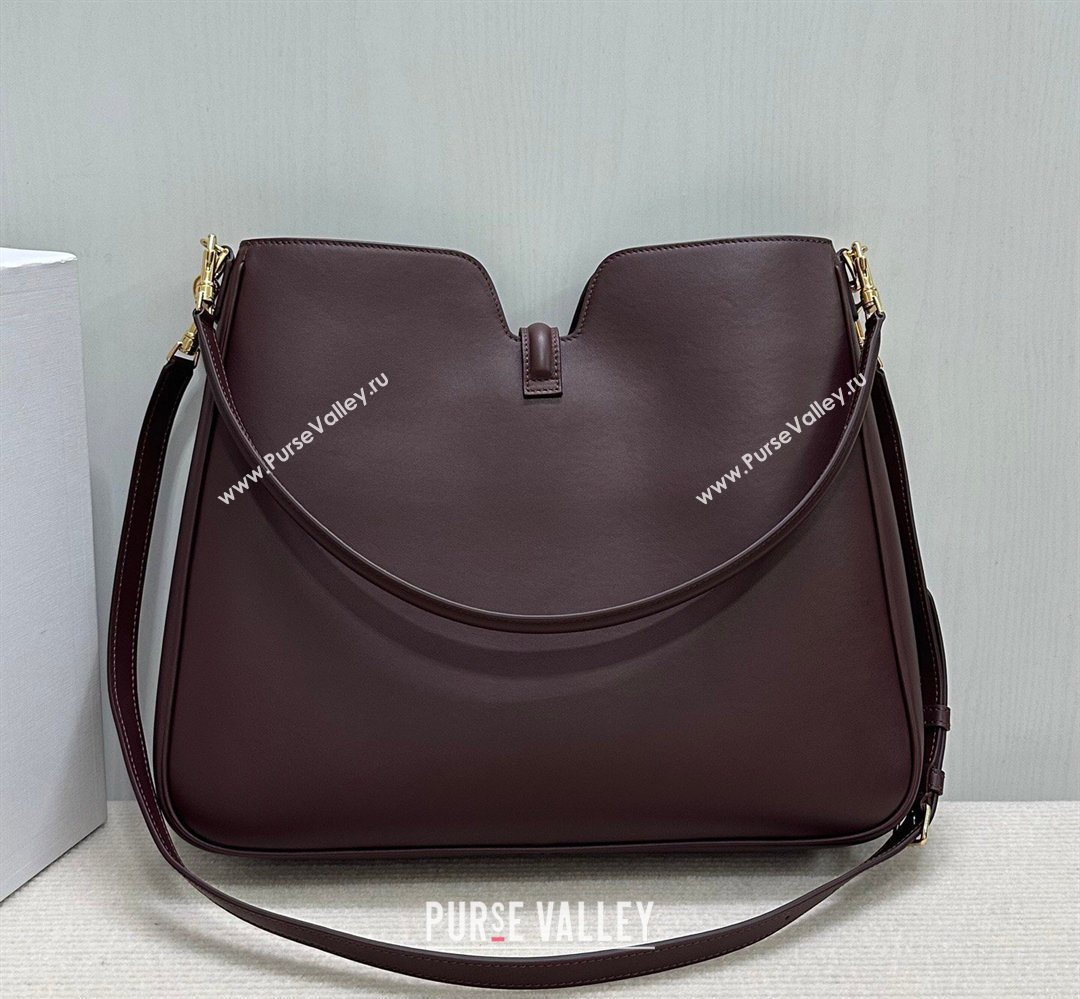 Celine Medium Camille16 Soft Bag in Smooth Calfskin Dark Burgundy 2025 119563 (BL-260411023)