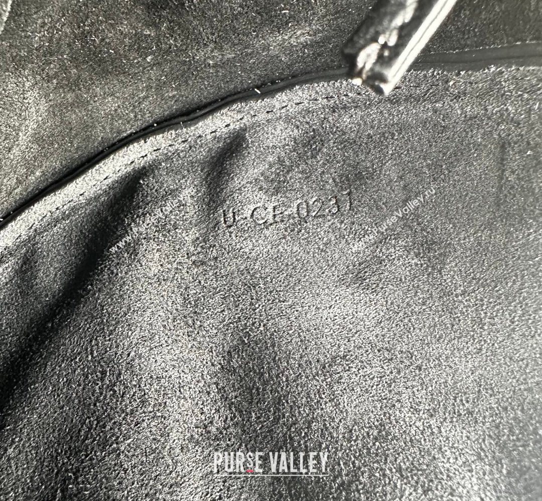 Celine Halfmoon Soft Triomphe Small Bag in Supple Shiny Lambskin 103778 Black 2026 (BL-260411002)