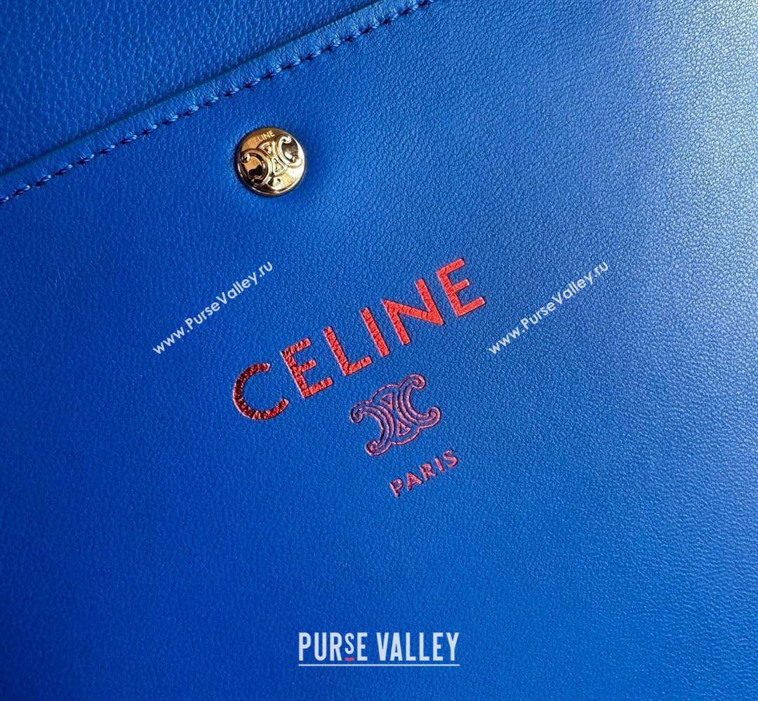 Celine Sharp Pouch Bag in Smooth Lambskin Leather Ultra Blue 2026 10P812 (BL-260411024)