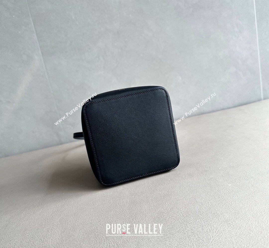 Celine Cube Mini Bag in Supple Calfskin Leather Black 2026 124232 (BL-260411031)