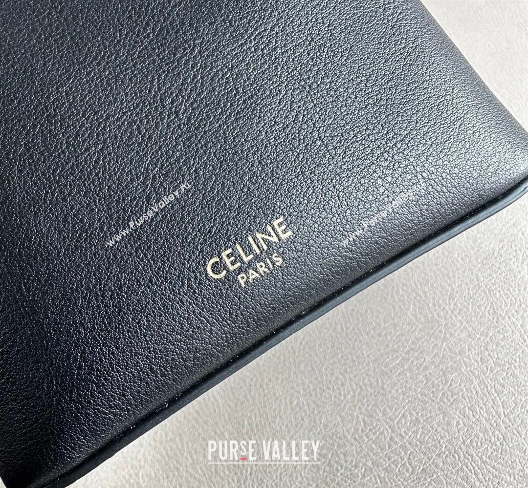 Celine Cube Mini Bag in Supple Calfskin Leather Black 2026 124232 (BL-260411031)
