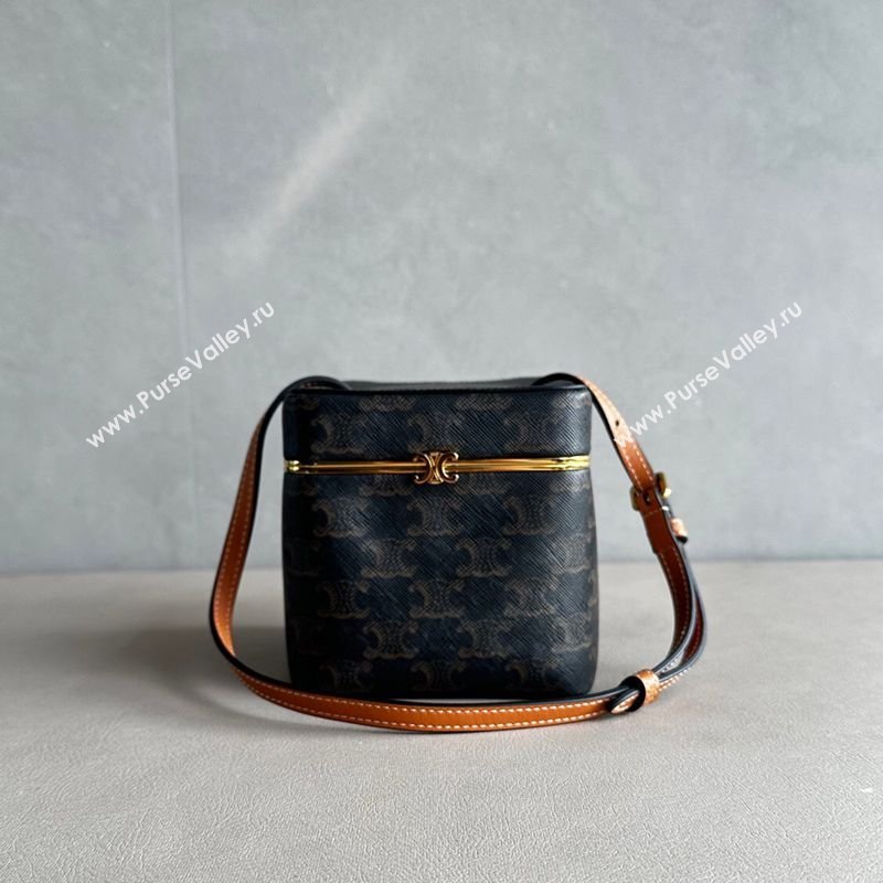 Celine Cube Mini Bag in Triomphe Canvas 2026 124232 (BL-260411032)
