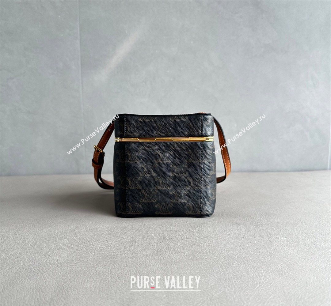 Celine Cube Mini Bag in Triomphe Canvas 2026 124232 (BL-260411032)