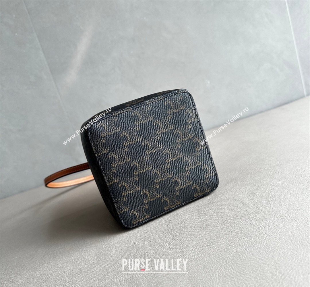 Celine Cube Mini Bag in Triomphe Canvas 2026 124232 (BL-260411032)