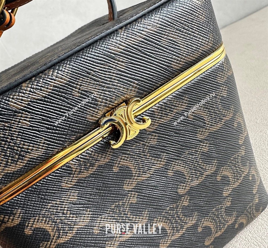 Celine Cube Mini Bag in Triomphe Canvas 2026 124232 (BL-260411032)