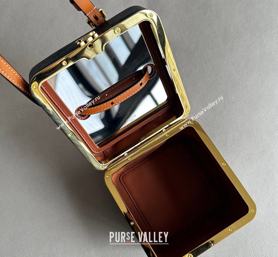 Celine Cube Mini Bag in Triomphe Canvas 2026 124232 (BL-260411032)