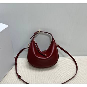 Celine Teen Lulu Bag in Grained Calfskin Dark Burgundy 2025 120723 (BL-260411035)