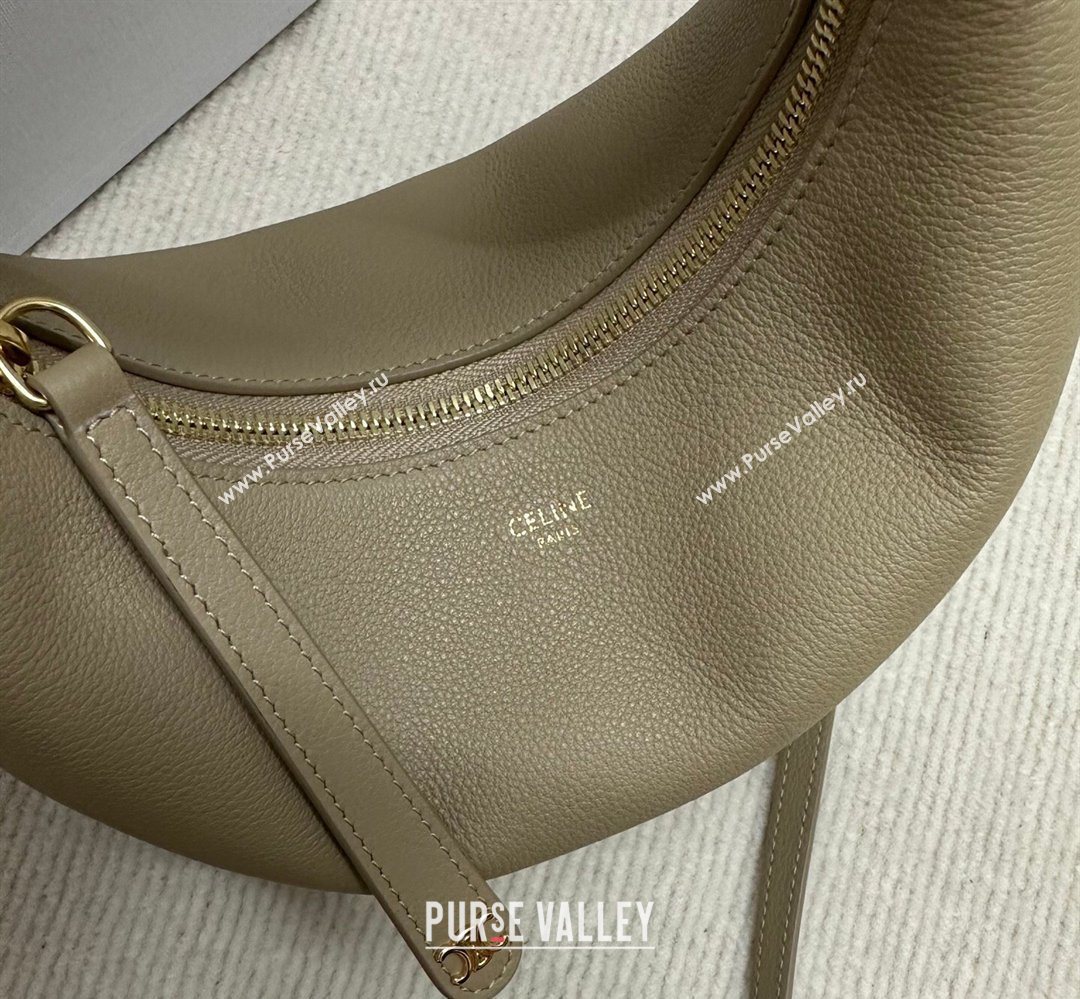 Celine Teen Lulu Bag in Grained Calfskin Beige 2025 120723 (BL-260411036)