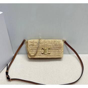 Celine Multipochette Chain Bag in Raffia Straw 2026 10M432 (BL-260411043)