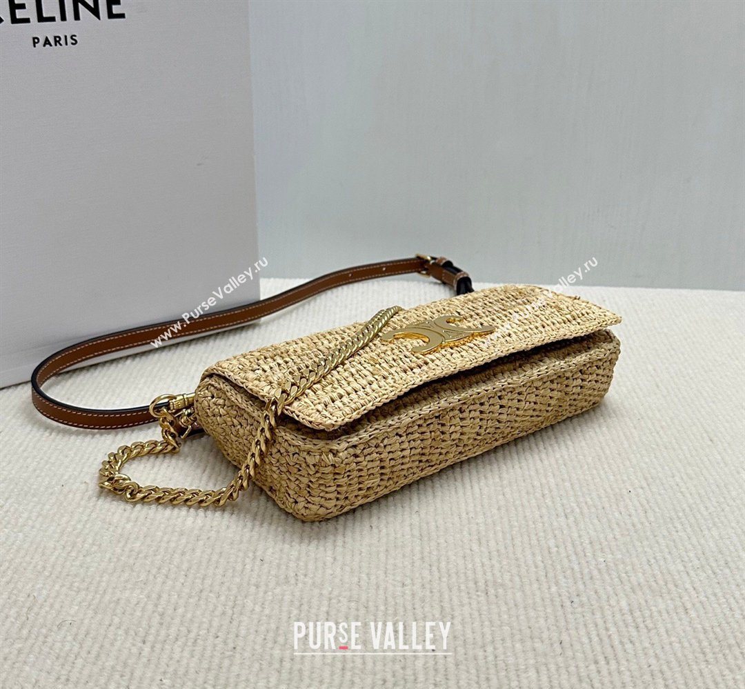 Celine Multipochette Chain Bag in Raffia Straw 2026 10M432 (BL-260411043)
