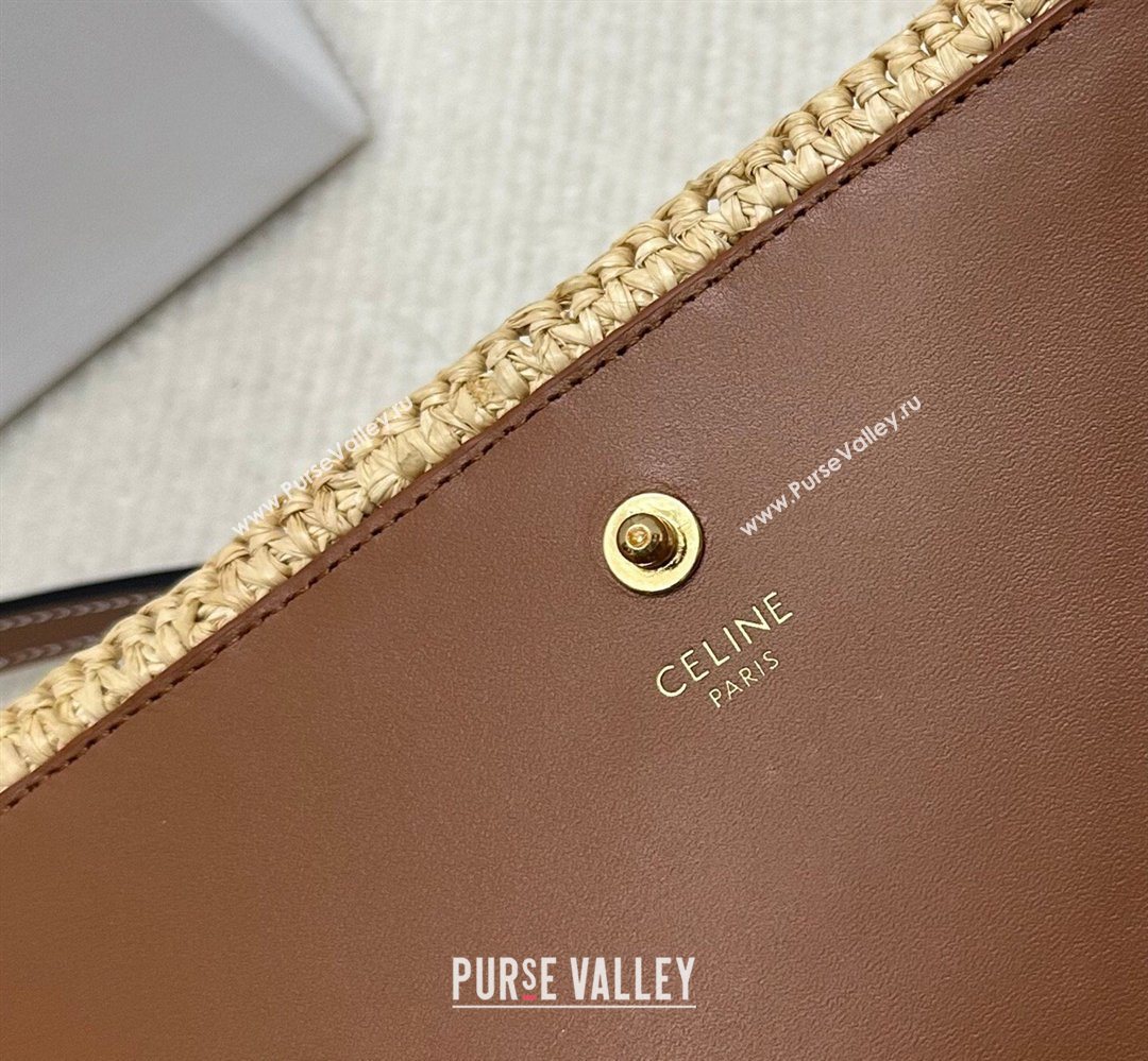 Celine Multipochette Chain Bag in Raffia Straw 2026 10M432 (BL-260411043)