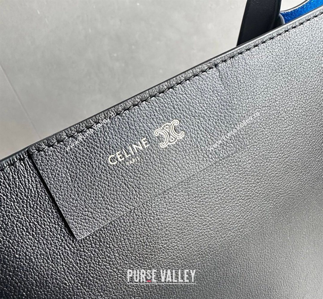 Celine Medium Cube Tote bag in Supple Calfskin Leather Black 2026 123422 (BL-260411046)