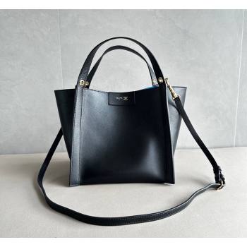 Celine Small Cube Tote bag in Supple Calfskin Leather Black 2026 124182 (BL-260411049)