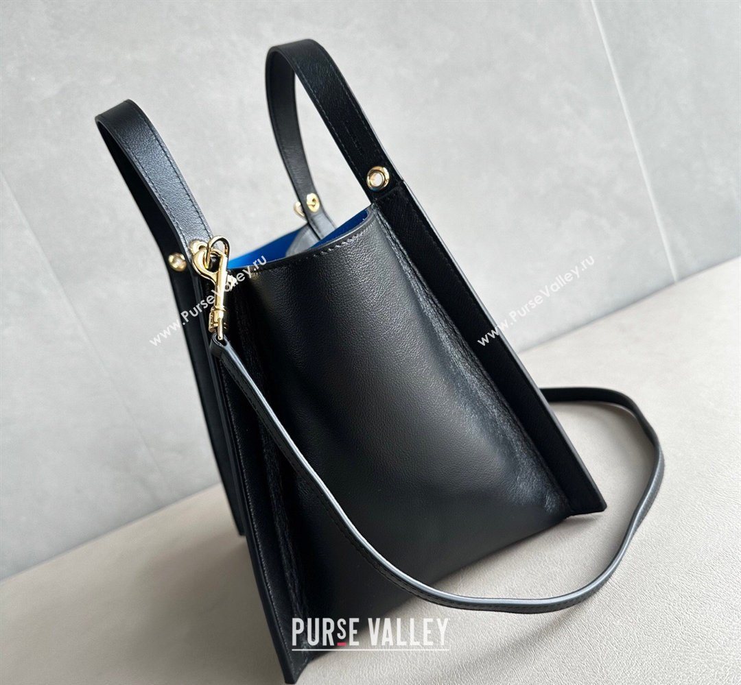 Celine Small Cube Tote bag in Supple Calfskin Leather Black 2026 124182 (BL-260411049)