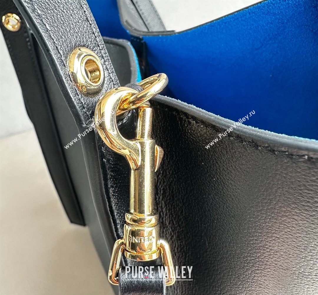 Celine Small Cube Tote bag in Supple Calfskin Leather Black 2026 124182 (BL-260411049)