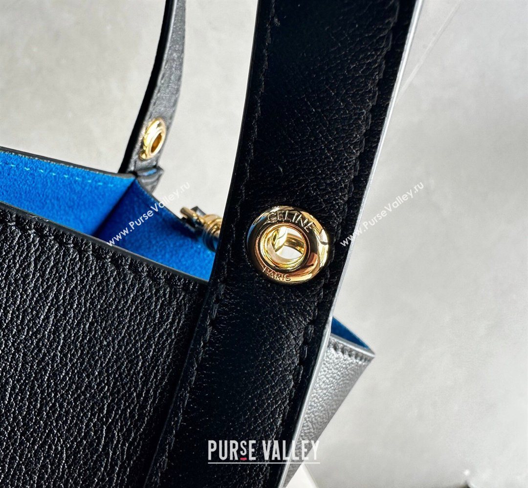 Celine Small Cube Tote bag in Supple Calfskin Leather Black 2026 124182 (BL-260411049)