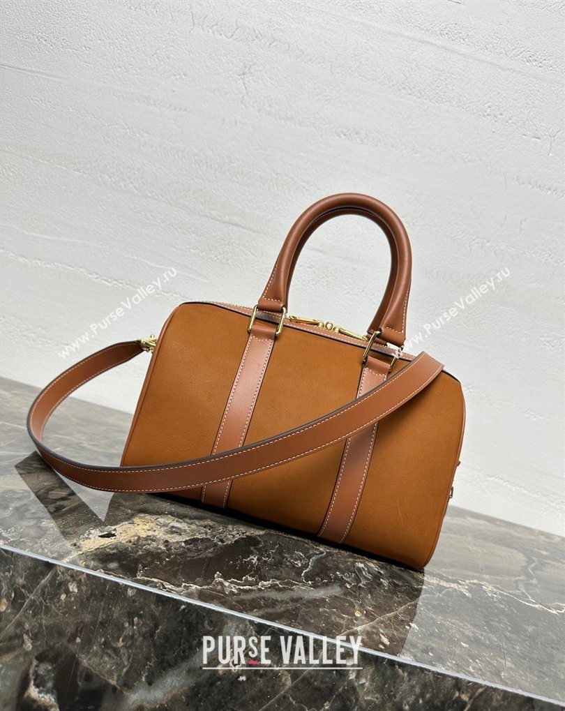 Celine Medium Boston Bag in Suede Brown 2026 121323 (BL-260411051)