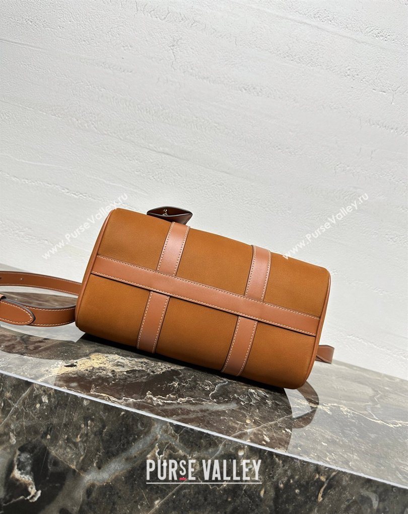 Celine Medium Boston Bag in Suede Brown 2026 121323 (BL-260411051)