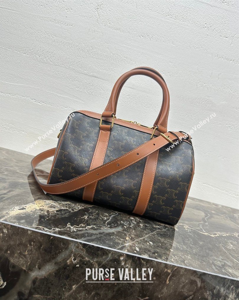 Celine Medium Boston Bag in Triomphe Canvas 2026 121323 (BL-260411052)