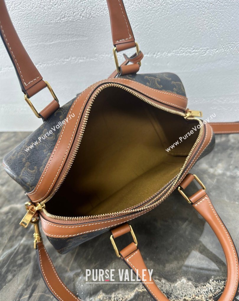 Celine Medium Boston Bag in Triomphe Canvas 2026 121323 (BL-260411052)