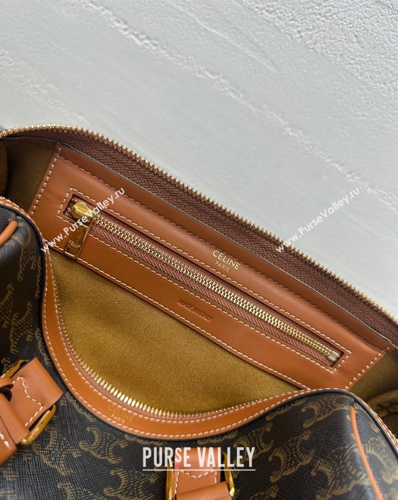 Celine Medium Boston Bag in Triomphe Canvas 2026 121323 (BL-260411052)