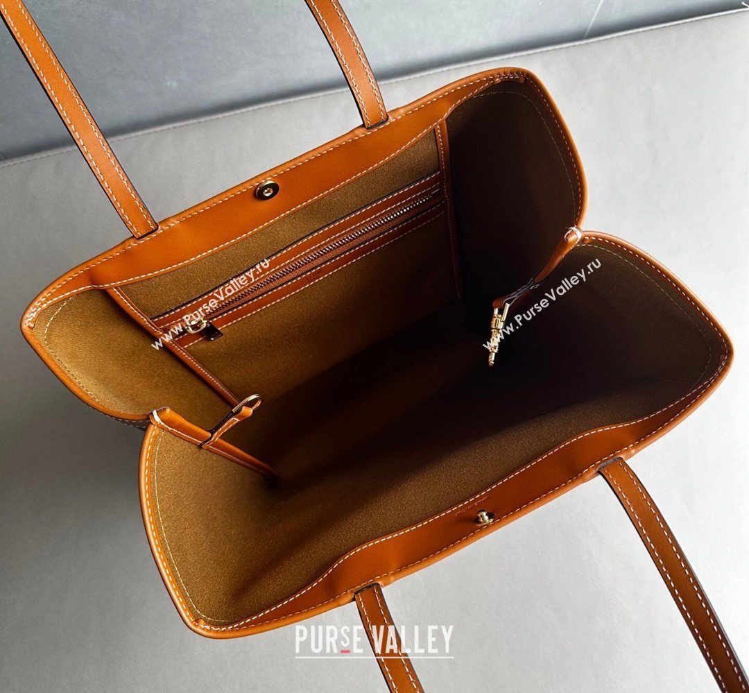 Celine Medium Flat Shopper Bag in Triomphe Canvas and Calfskin 2026 123832 (BL-260411054)