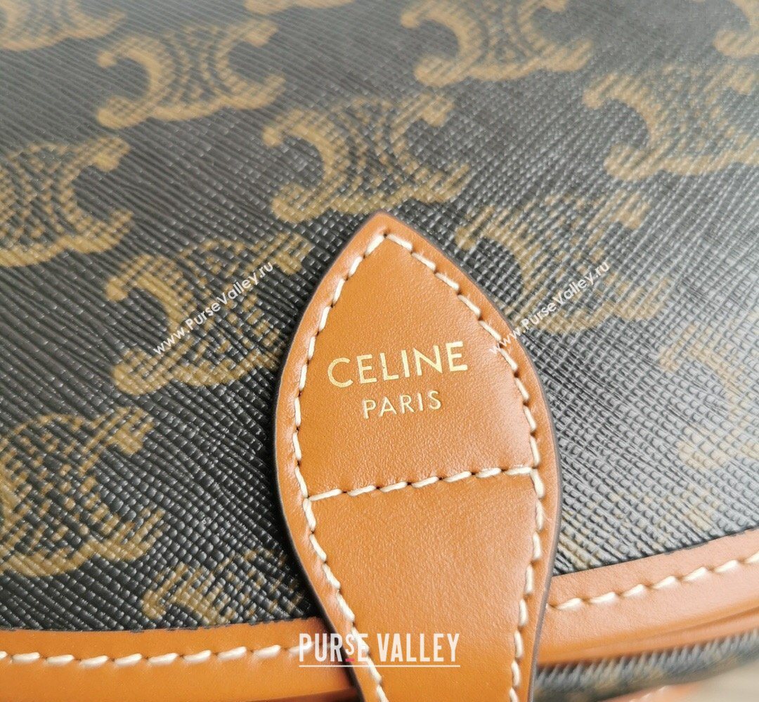 Celine Folco Mini Bag in Triomphe Canvas Brown 2026 191502 (BL-260411055)