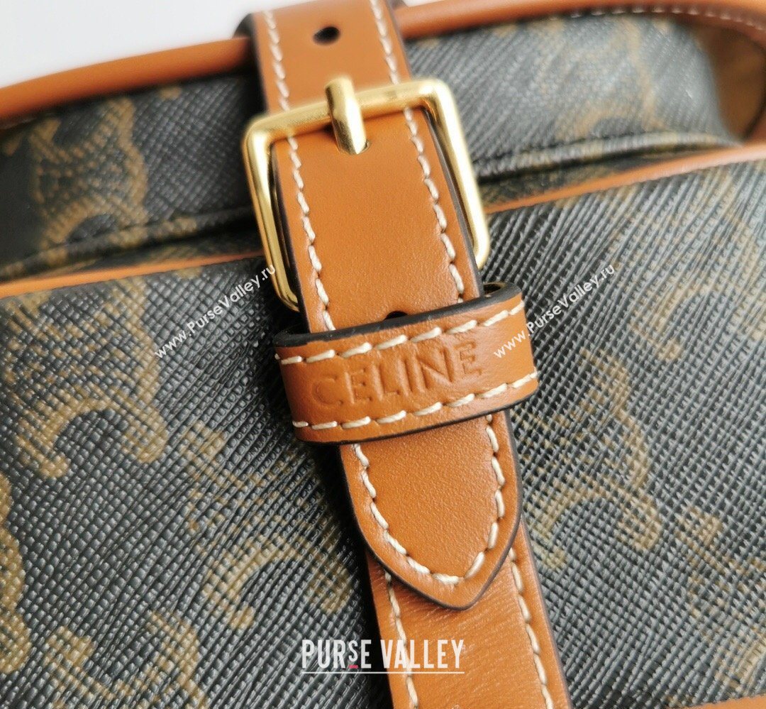 Celine Folco Mini Bag in Triomphe Canvas Brown 2026 191502 (BL-260411055)