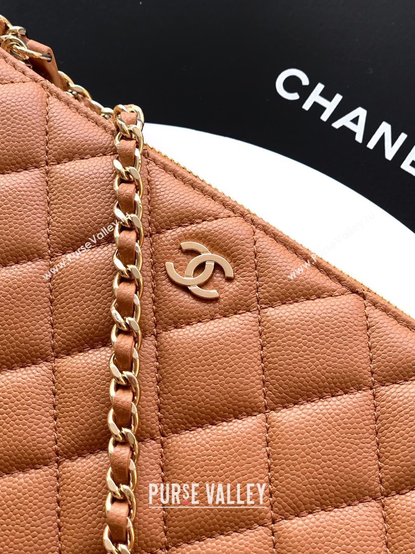 Chanel Grained Calfskin Hobo Bag Clay Brown 2025 CH081101 (yezi-2508110093)