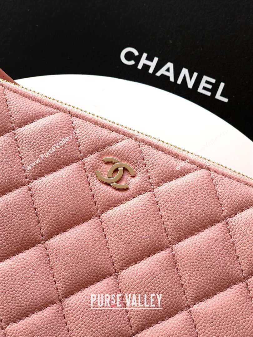 Chanel Grained Calfskin Hobo Bag Pink 2025 CH081101 (yezi-2508110092)