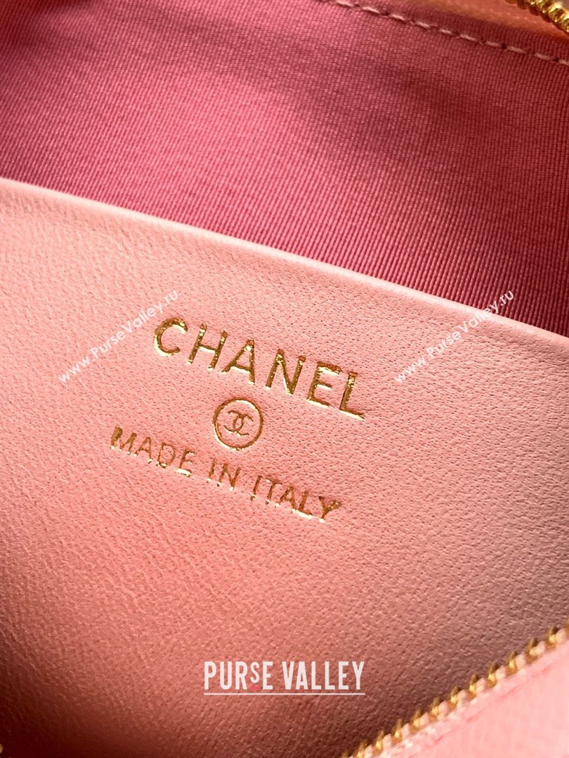 Chanel Grained Calfskin Hobo Bag Pink 2025 CH081101 (yezi-2508110092)