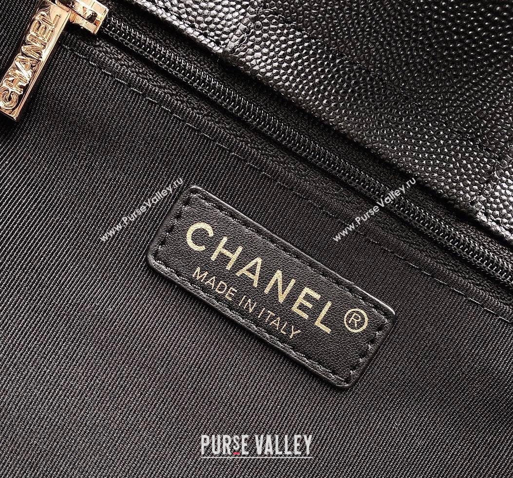 Chanel Duma Grained Calfskin Pocket Bucket Bag AS2808 Black 2021 (YD-21112535)