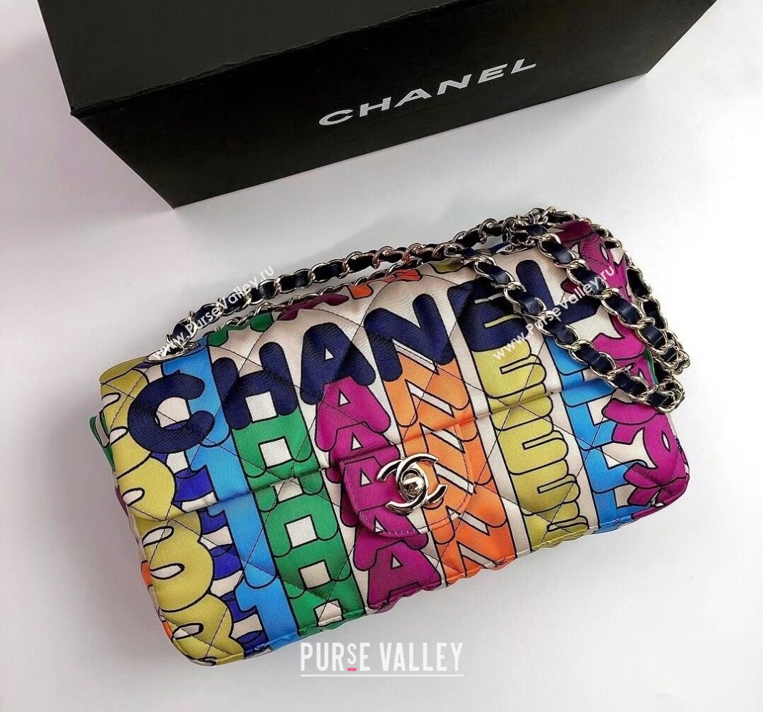 Chanel Printed Fabric Medium Flap Bag AS2897 Multicolor 2021 (YD-21112544)