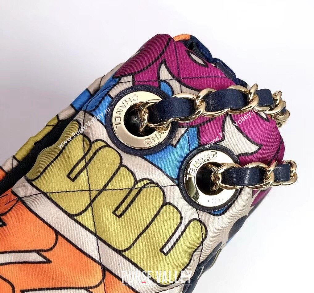 Chanel Printed Fabric Medium Flap Bag AS2897 Multicolor 2021 (YD-21112544)