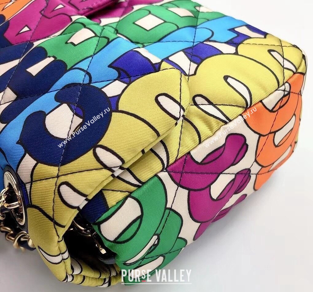 Chanel Printed Fabric Medium Flap Bag AS2897 Multicolor 2021 (YD-21112544)