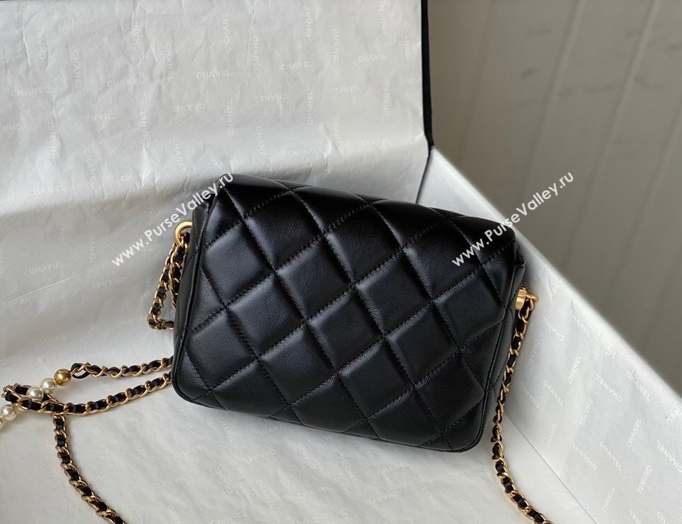 Chanel Lambskin Mini Flap Bag AS2855 Black 2021 (SM-21123023)