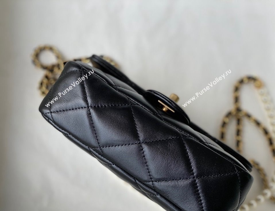 Chanel Lambskin Mini Flap Bag AS2855 Black 2021 (SM-21123023)