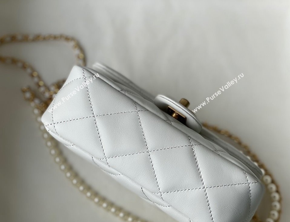 Chanel Lambskin Mini Flap Bag AS2855 White 2021 (SM-21123025)