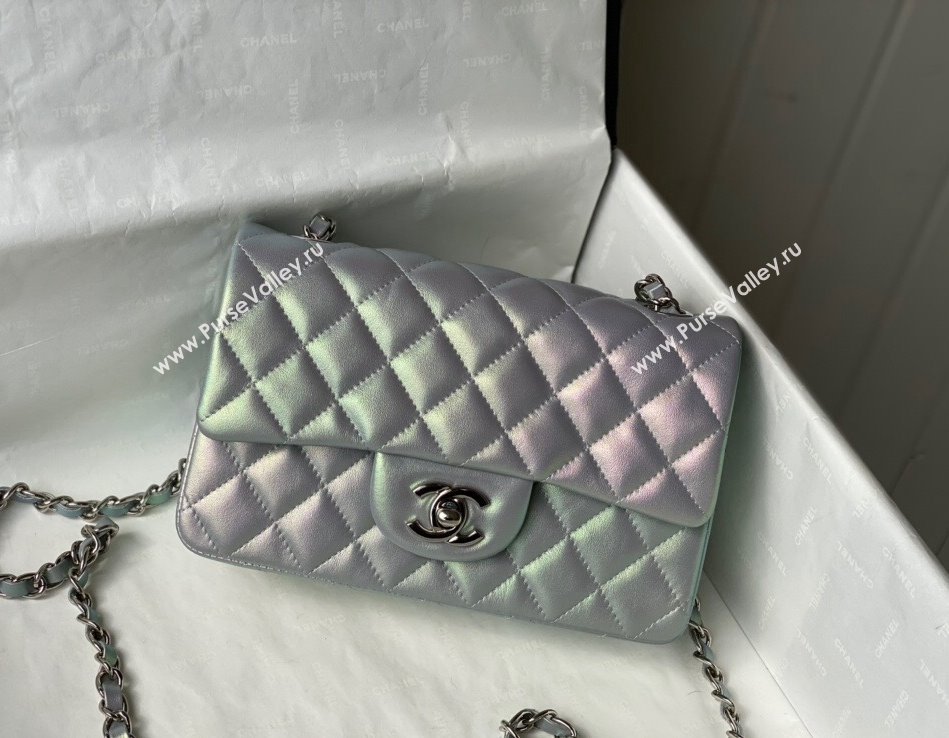 Chanel Iridescent Lambskin Classic Mini Flap Bag A69900 Pink 2021 31 (SM-21123031)