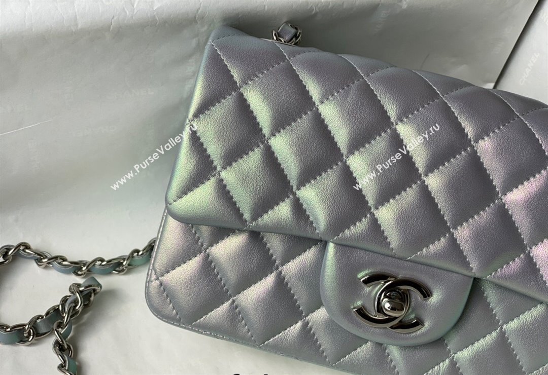 Chanel Iridescent Lambskin Classic Mini Flap Bag A69900 Pink 2021 31 (SM-21123031)