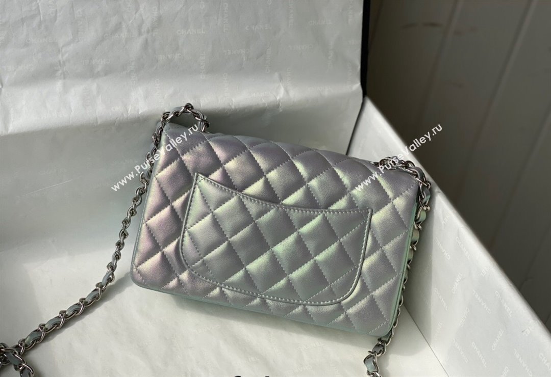 Chanel Iridescent Lambskin Classic Mini Flap Bag A69900 Pink 2021 31 (SM-21123031)