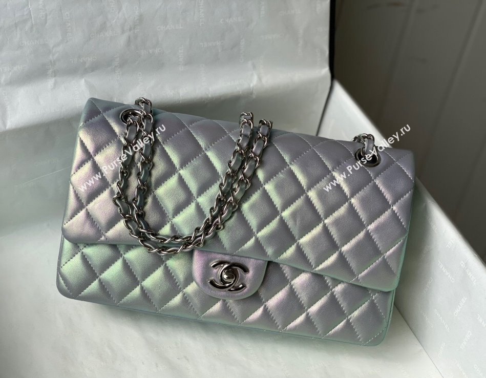 Chanel Iridescent Lambskin Medium Bag A01112 Pink 2021 32 (SM-21123032)