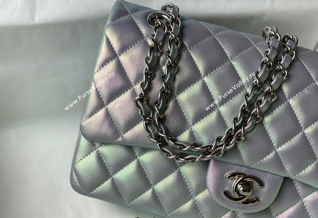 Chanel Iridescent Lambskin Medium Bag A01112 Pink 2021 32 (SM-21123032)