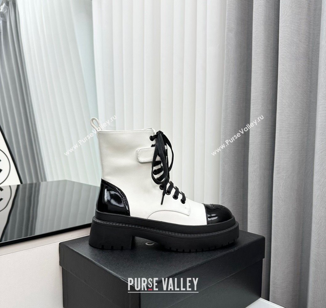 Chanel Ankle Boots with Strap White 2023 CH091101 (MD-23091105)