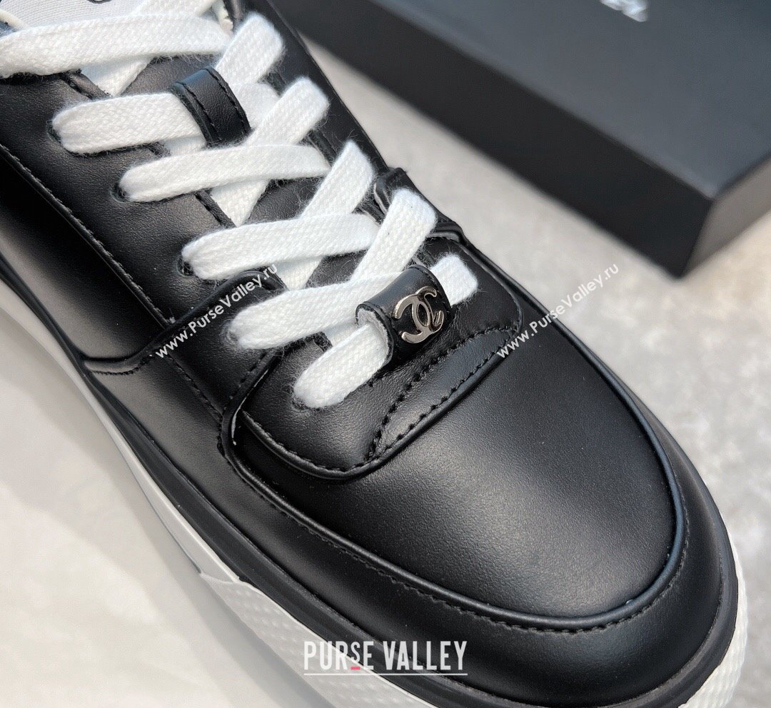 Chanel Calfskin CC Sneakers Black 2 2023 CH101110 (SS-231011057)