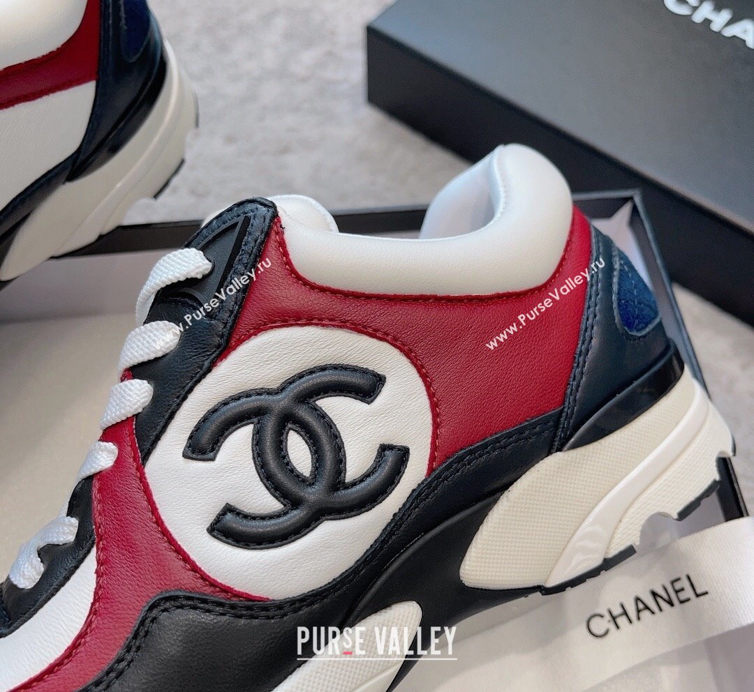 Chanel Calfskin Sneakers G45333 White/Black/Red 2023 (SS-231011068)