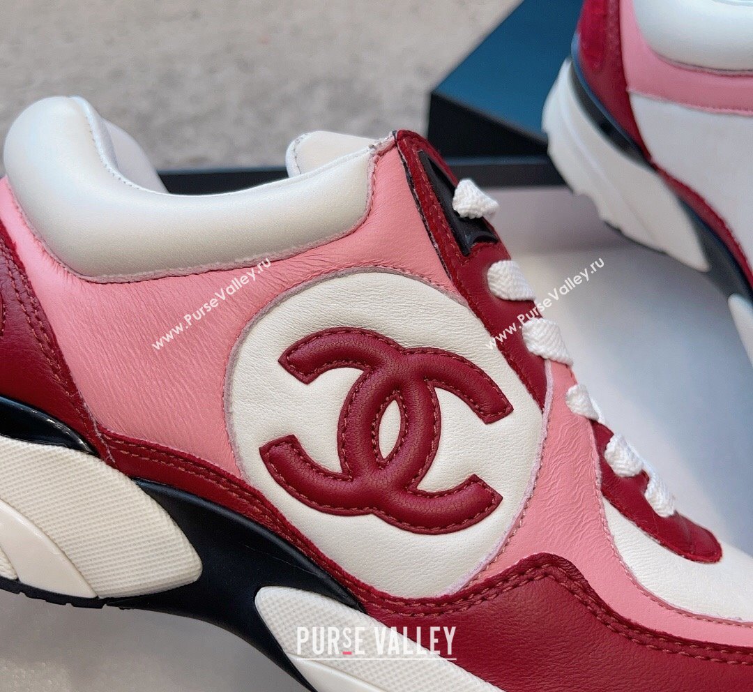 Chanel Calfskin Sneakers G45333 White/Red/Pink 2023 (SS-231011069)